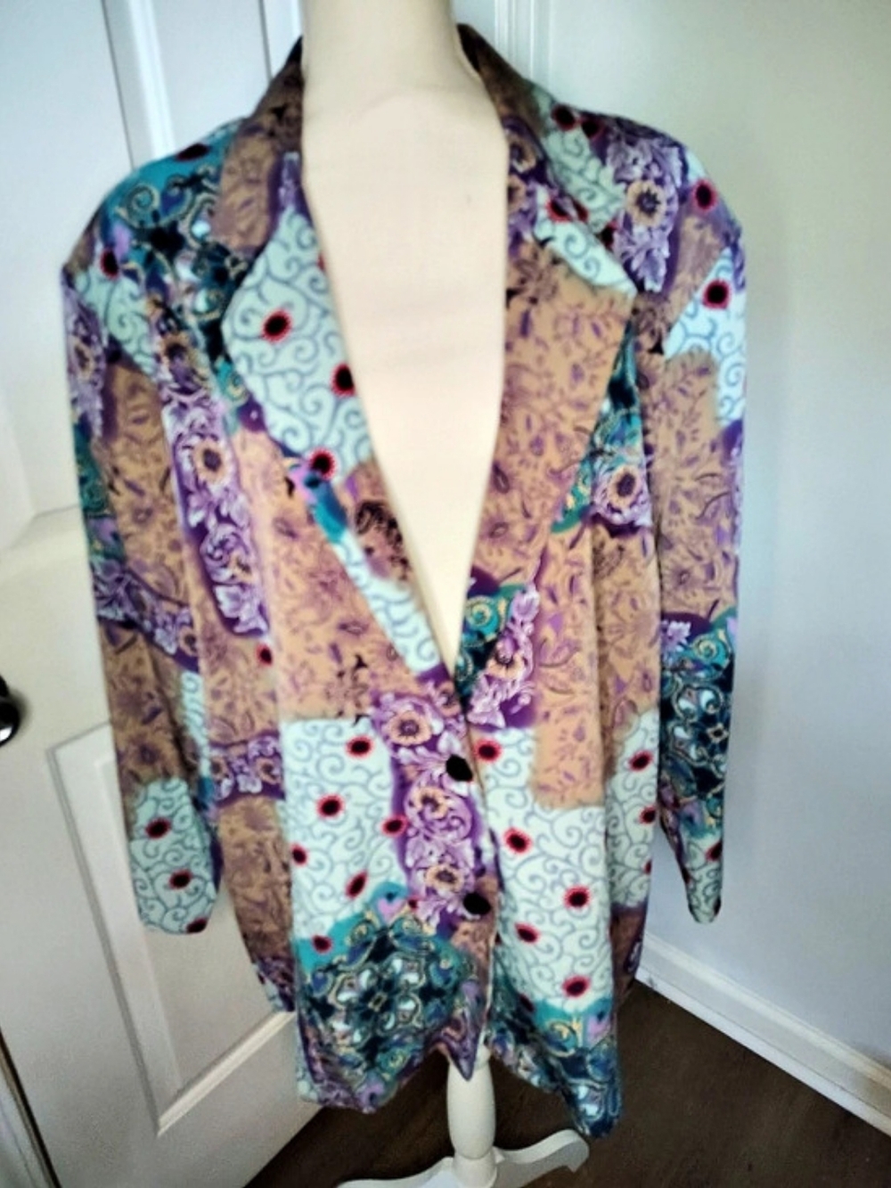 Maggie Sweet Gypsy Style 958 Jacket Paisley Purple & Blue Medium